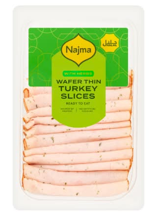 Najma Wafer Thin Turkey Slices With Herbs (125g)