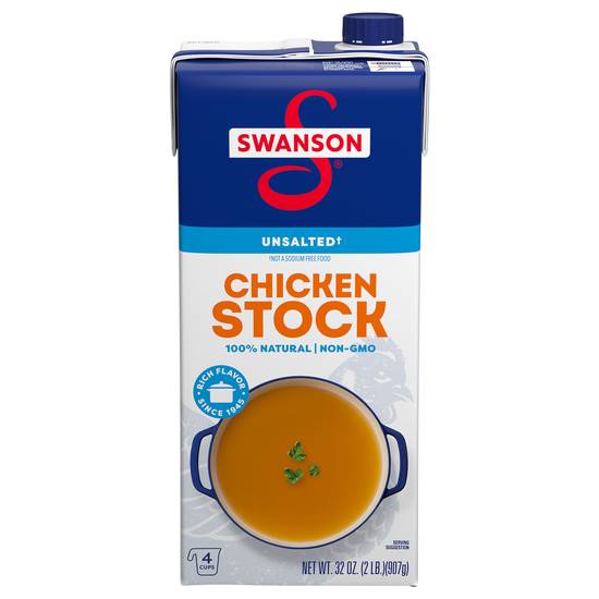 Swanson Natural Unsalted Chicken Cooking Stock (32 oz)