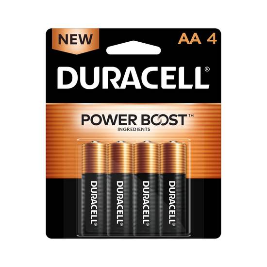 Duracell Coppertop AA Alkaline Batteries, 4-Pack