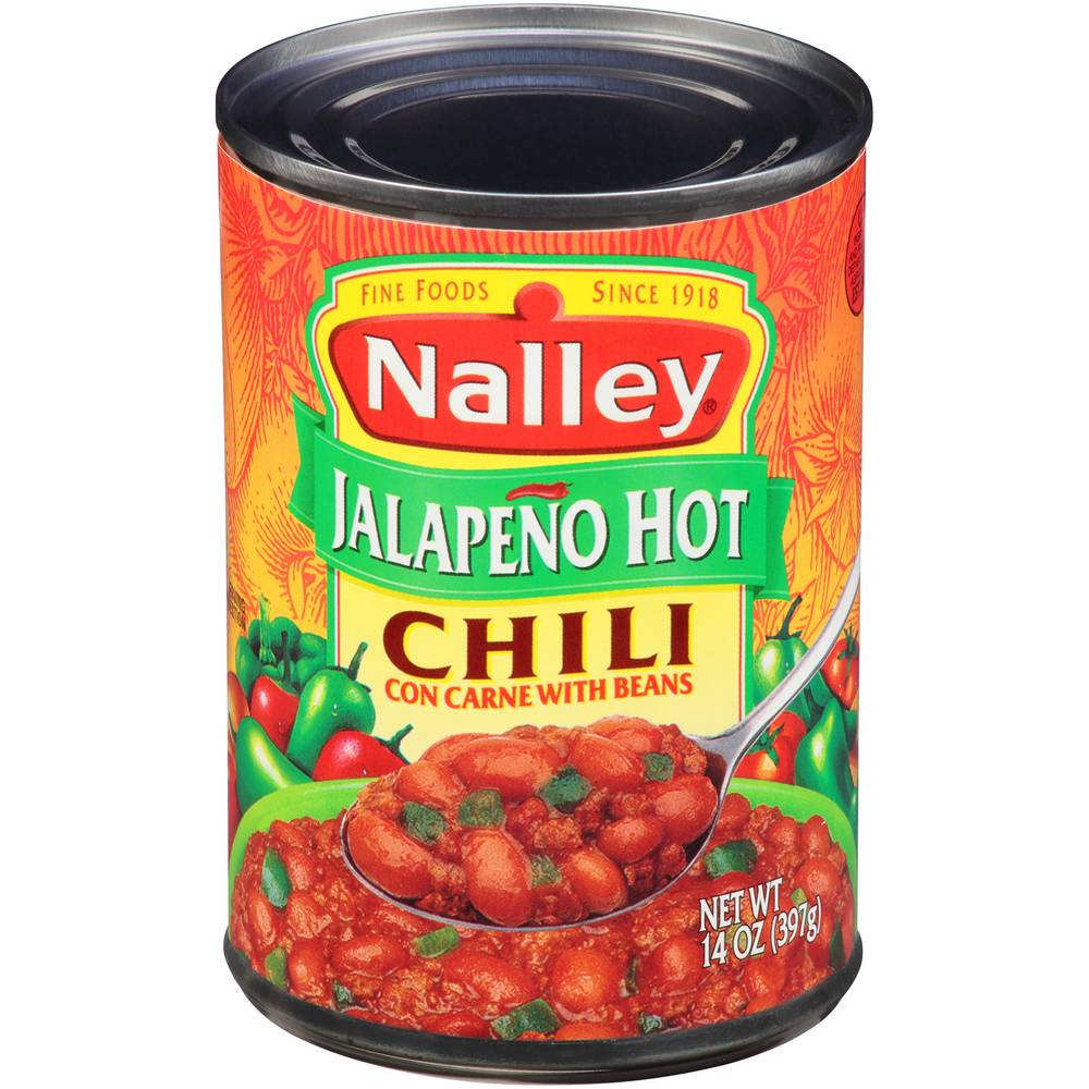 Nalley Jalapeno Hot Chili Con Carne With Beans (14 oz)