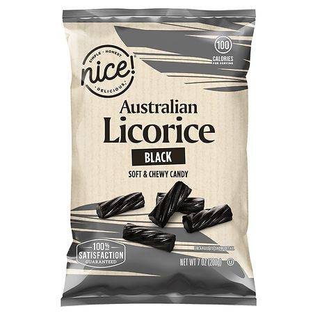 Nice! Australian Licorice Black Soft Chewy Candy