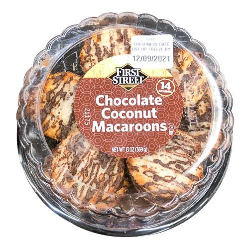 First Street · Chocolate Coconut Macaroons (14 pieces)