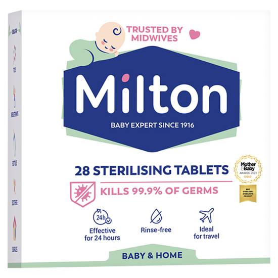 Milton Maximum Protection 28 Sterilising Tablets 112g