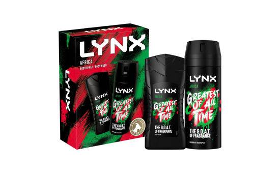 Multi Branded LYNX Body Spray Gift Set Africa Duo 2 piece