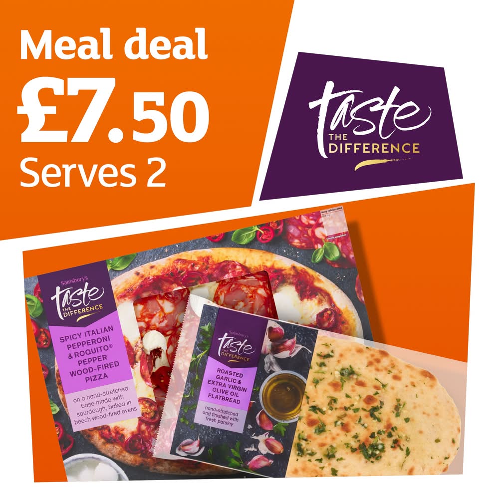 Taste the Difference Pizza and Bread