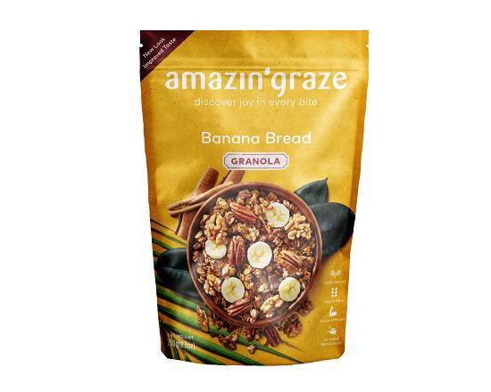 AMAZIN GRAZE堅果穀物燕麥脆片-香蕉蜂蜜 250G(乾貨)^301476465