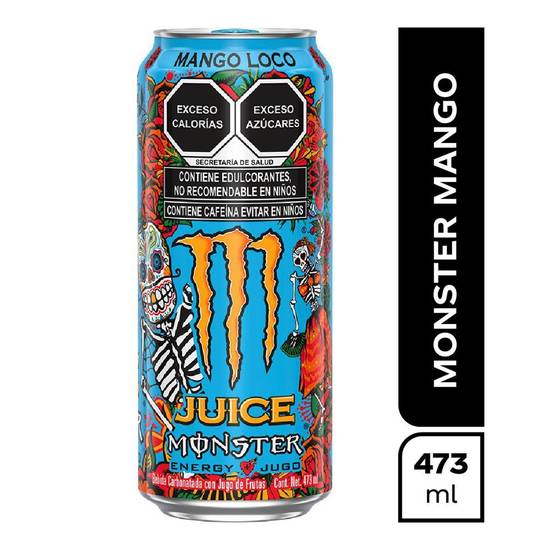Monster energy bebida energética juice mango loco (lata 473 ml)