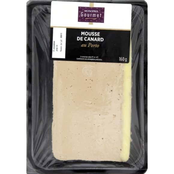 Monoprix Gourmet Mousse De Canard La Barquette De 160G