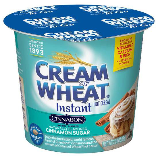 Cream Of Wheat Cinnamon Sugar Flavored Instant Hot Cereal (2.3 oz)