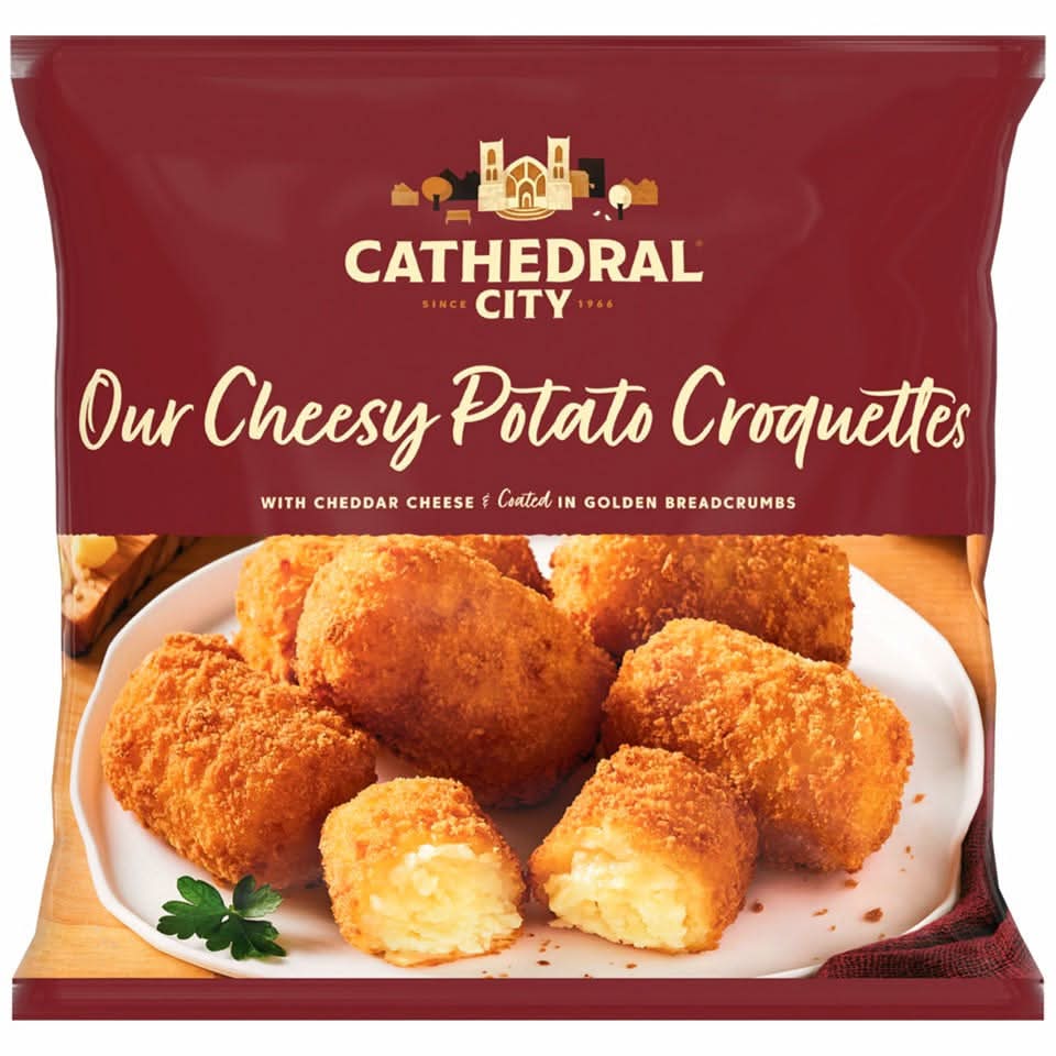 Cathedral City Cheddar Cheese, Our Cheesy Potato Croquettes (500g)
