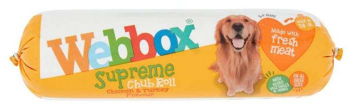 Webbox Supreme Chub Roll Chicken & Turkey Flavour 1-7 Years 720g (407638)