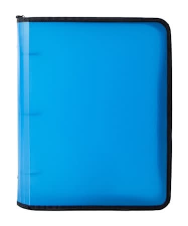 Zipper Binder Blue