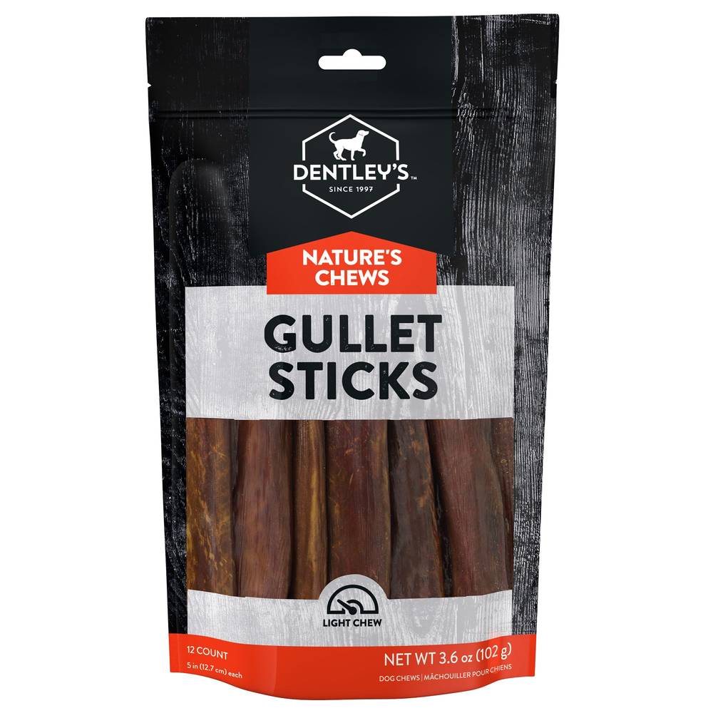 Dentley's Nature's Chews Gullet Sticks All Life Stage Dog Chews (3.2 oz, 12 ct)