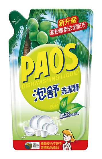 泡舒洗潔精補充包-綠茶800g <800g克 x 1 x 1Pack包>