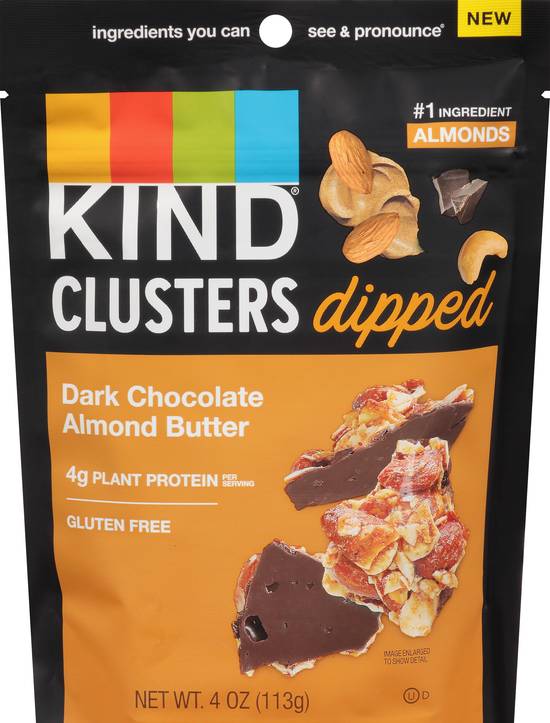 Kind Clusters Dipped Dark Chocolate Almond Butter Gluten Free