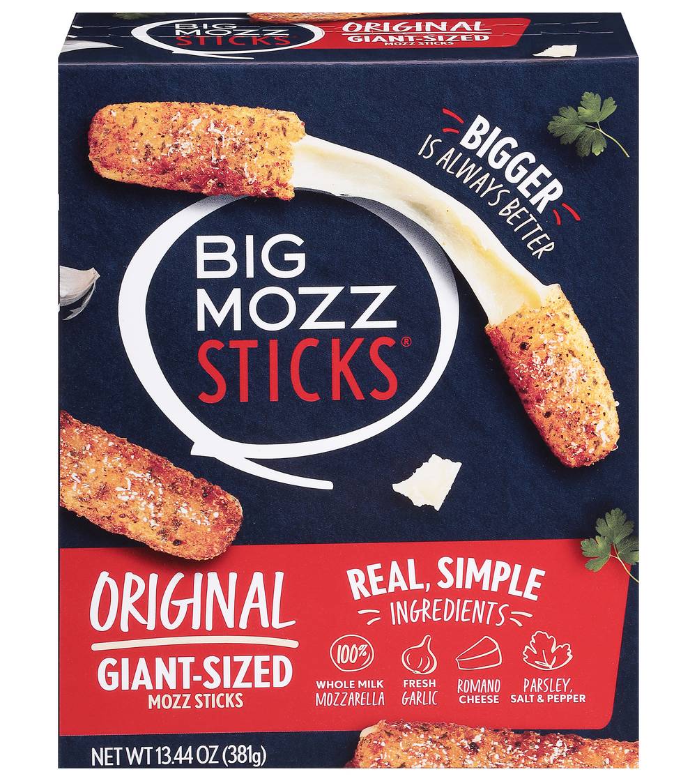 Big Mozz Original Gaint Sized Mozzarella Sticks (13.44 oz)