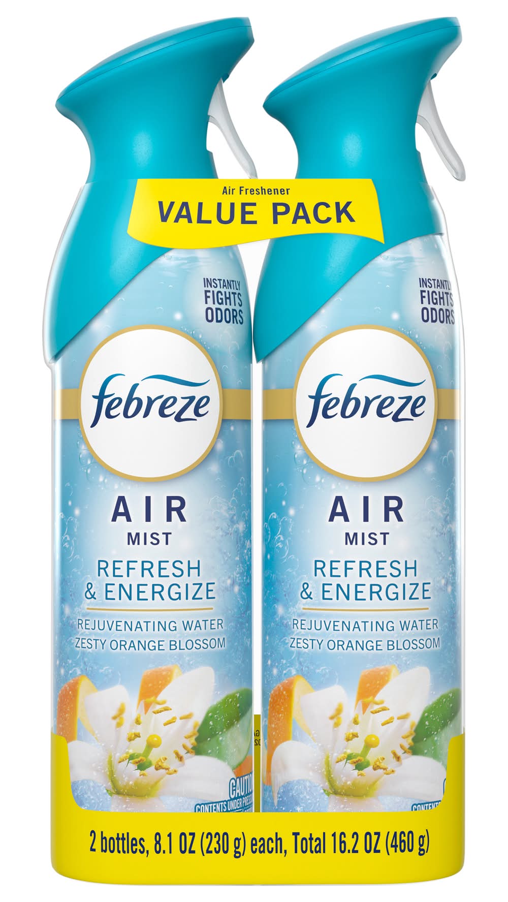 Febreze Air Mist Air Freshener Spray, Zesty Orange Blossom (2 x 8.1 oz)