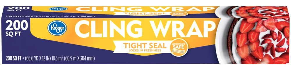 Kroger Tight Seal Cling Wrap, 66.6yd x 12in