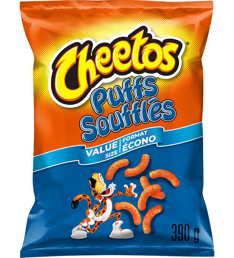 Cheetos Value Size Puffs Cheese Snacks (390 g)