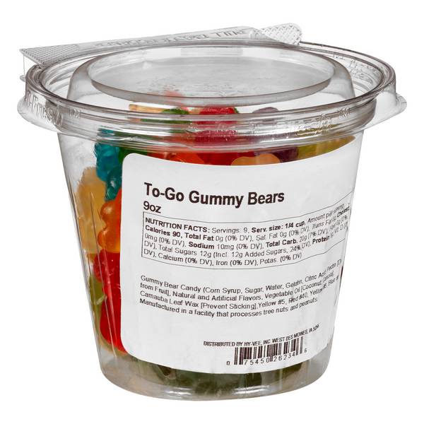 Hy-Vee Gummy Bears, To-Go Sized