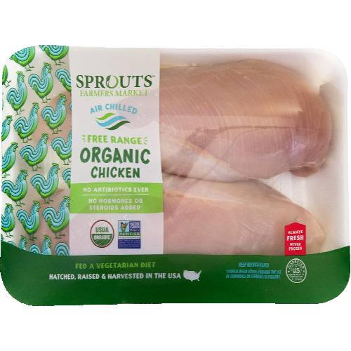 Sprouts Organic Boneless Skinless Chicken Breast (Avg. 1.31lb)