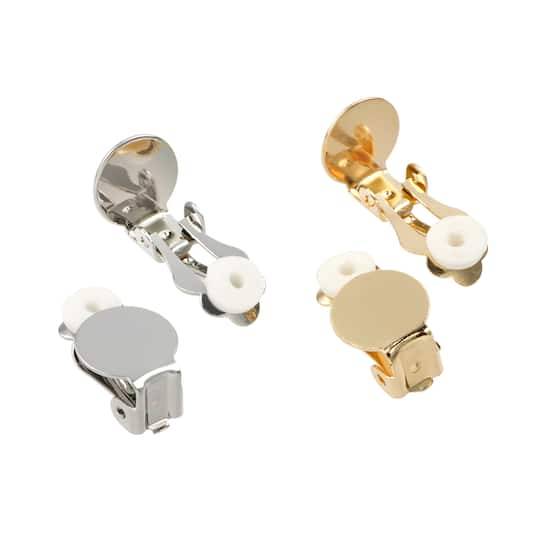 Mixed Stainless Steel Clip-On Earrings, 8Ct. By Creatology