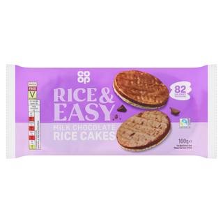 Co-op Milk Chocolate Coated Rice Cakes 100G