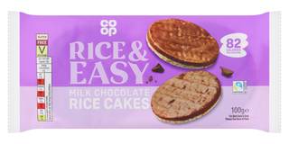 Co-op Milk Chocolate Coated Rice Cakes 100G