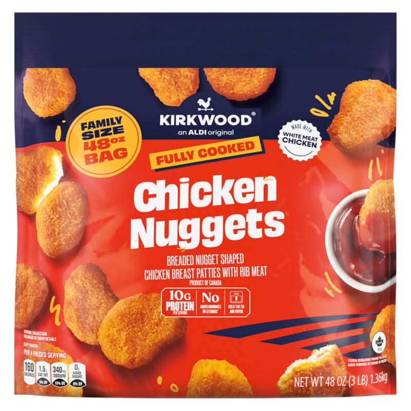 Kirkwood Fully Cooked Breaded Chicken Nuggets (48 oz)