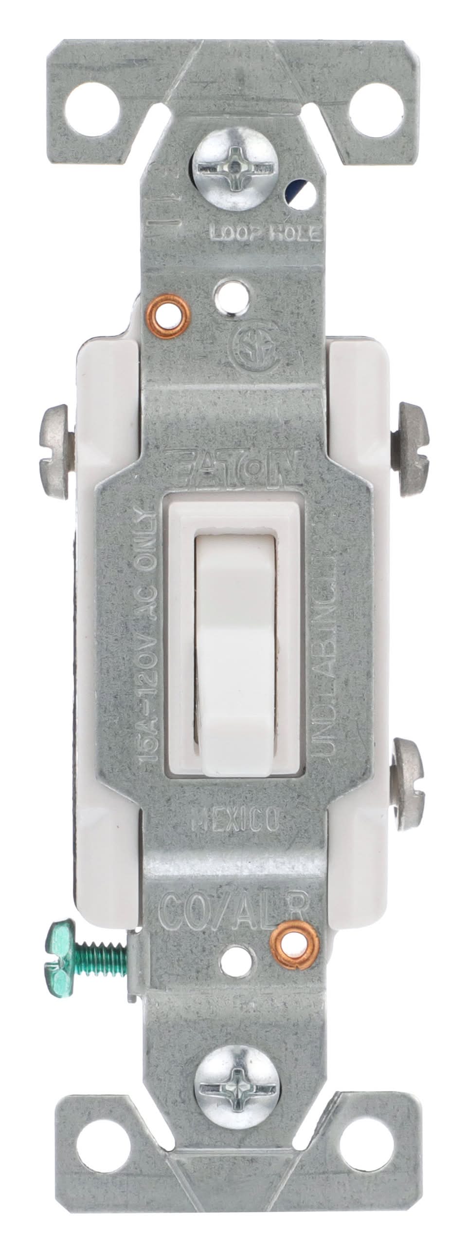 Eaton 15-amp 3-way Toggle Light Switch , White