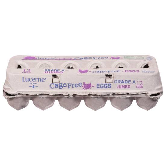 Lucerne Cage Free Jumbo Grade a Eggs (12 ct)