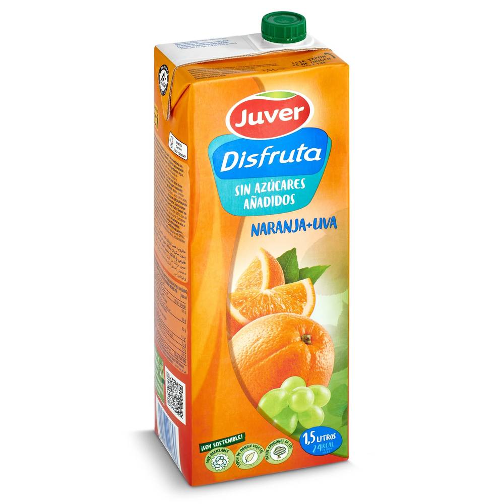 Néctar Light De Naranja Y Uva Juver Brik 1.5 L