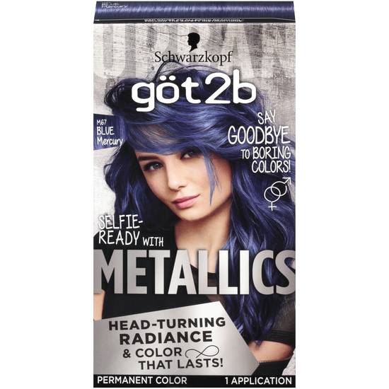 Got2b Metallic Permanent Hair Color M67 Blue Mercury (1 ct)