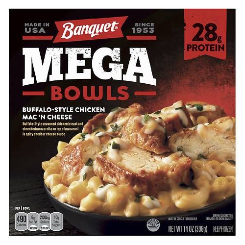 Banquet Mega Bowls Buffalo Style Chicken Mac 'N Cheese - 14.0 oz