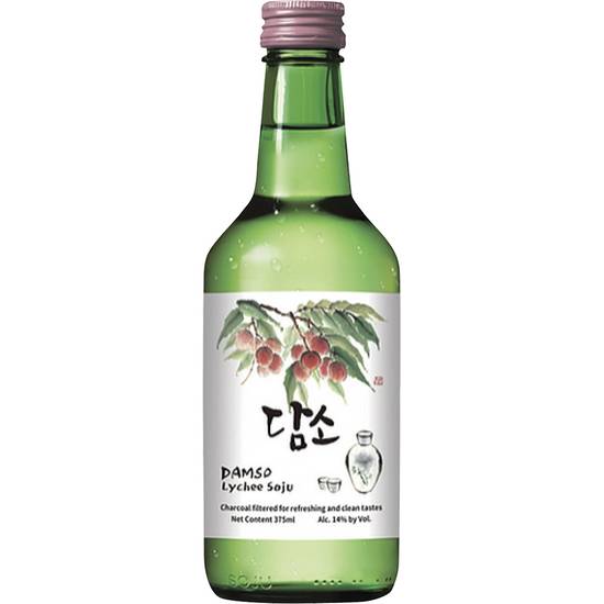 Damso Lychee Soju Liquor (375 ml)