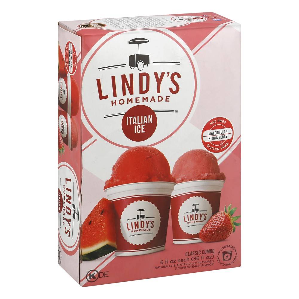 Lindy's Homemade Watermelon Strawberry Italian Ice (36 fl oz)