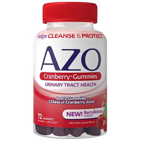 Azo Cranberry Urinary Tract Health Dietary Supplement Gummies Mixed Berry (72 ct)