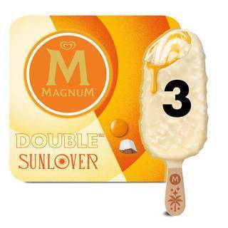 Walls Magnum Double Sunlover 3Pk 255Ml