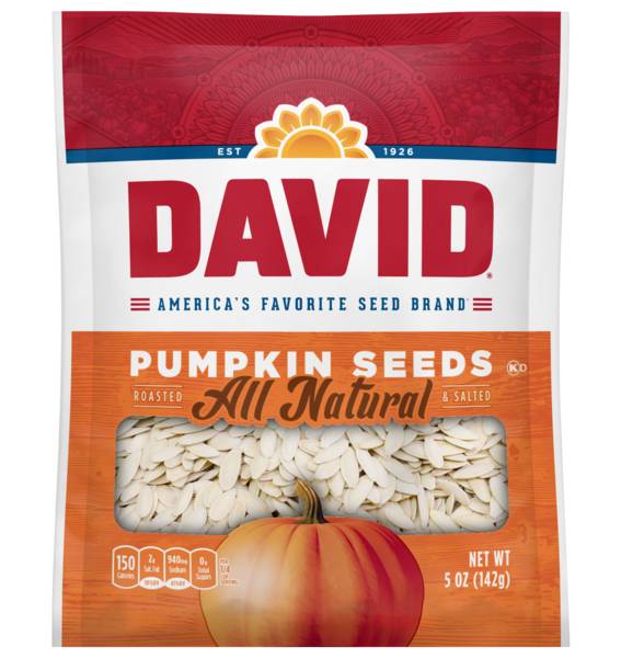 DAVID Roasted & Salted Pumpkin Seeds 5oz