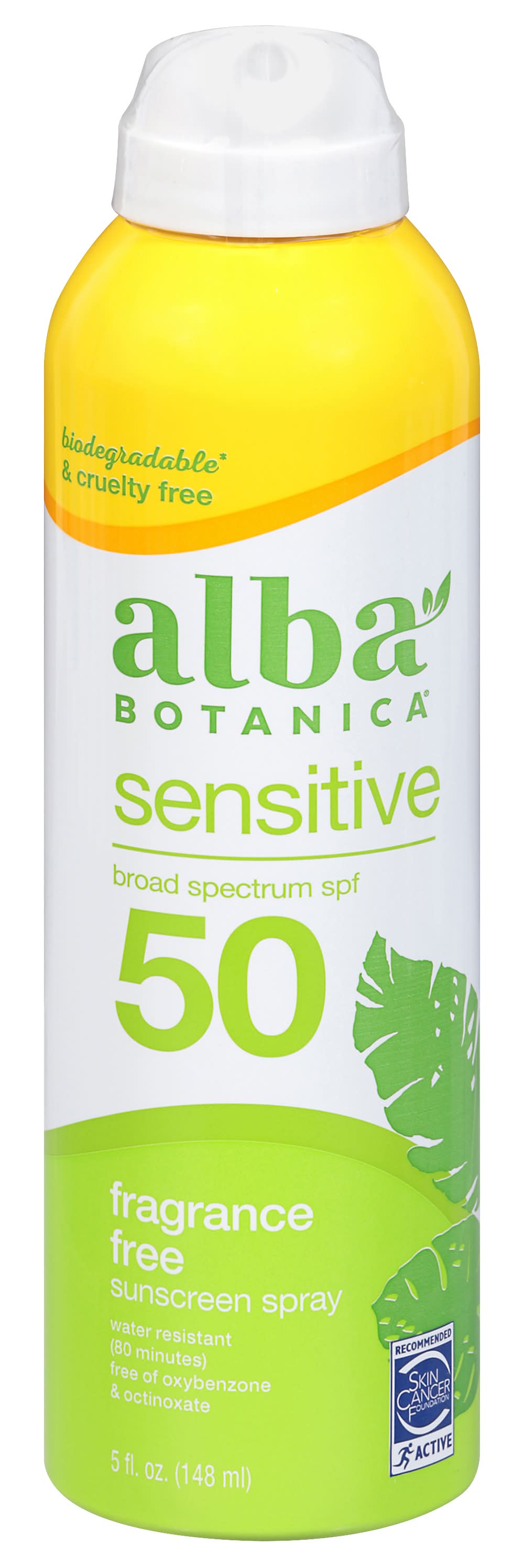 Alba Botanica Very Emollient Clear Spray Spf 50 Sunscreen (5 fl oz)