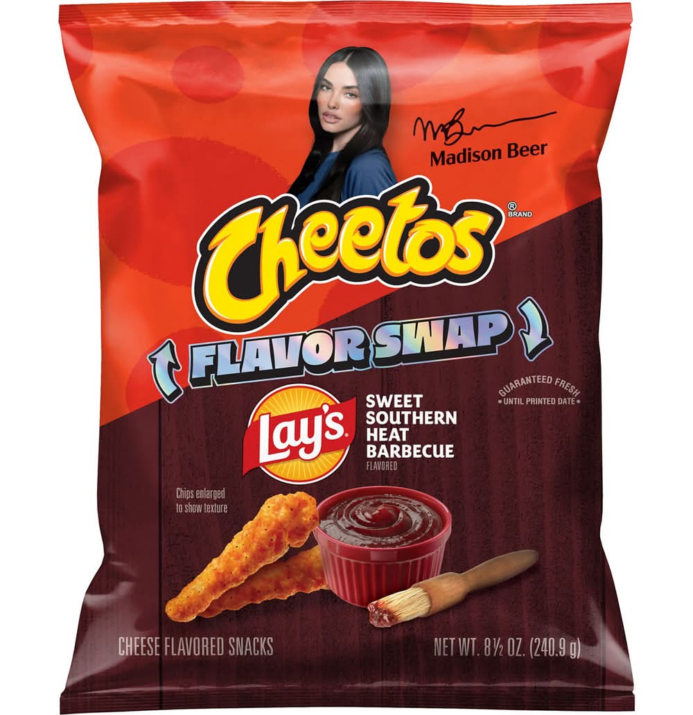 Cheetos Snacks Flavor Swap Lay'S Sweet Southern Heat Barbecue Flavored 8 1/2 Oz