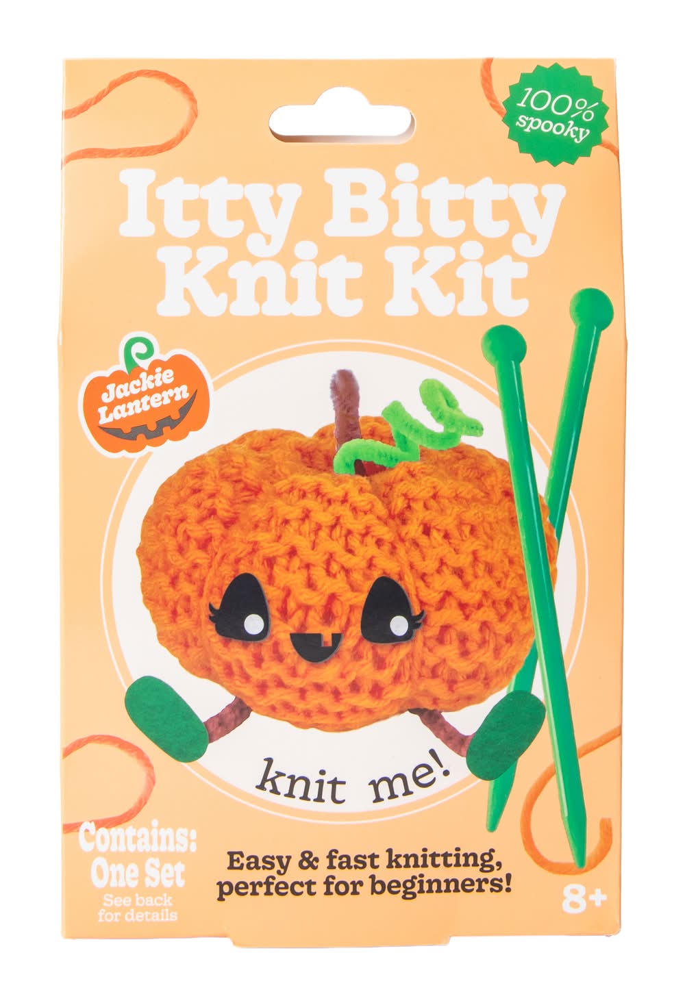 Itty Bitty Knit Kit Halloween Jackie Lantern Knit Set 8+ Years