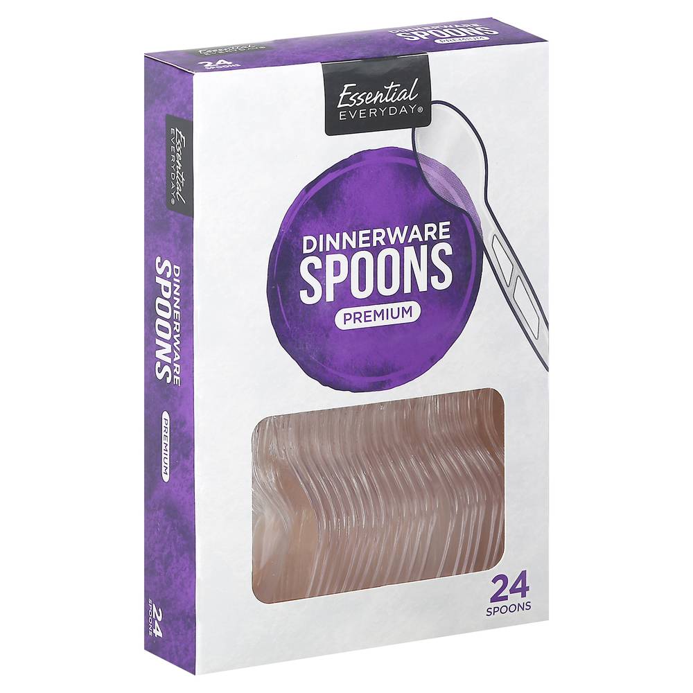 Essential Everyday Premium Dinnerware Spoons (24 ct)