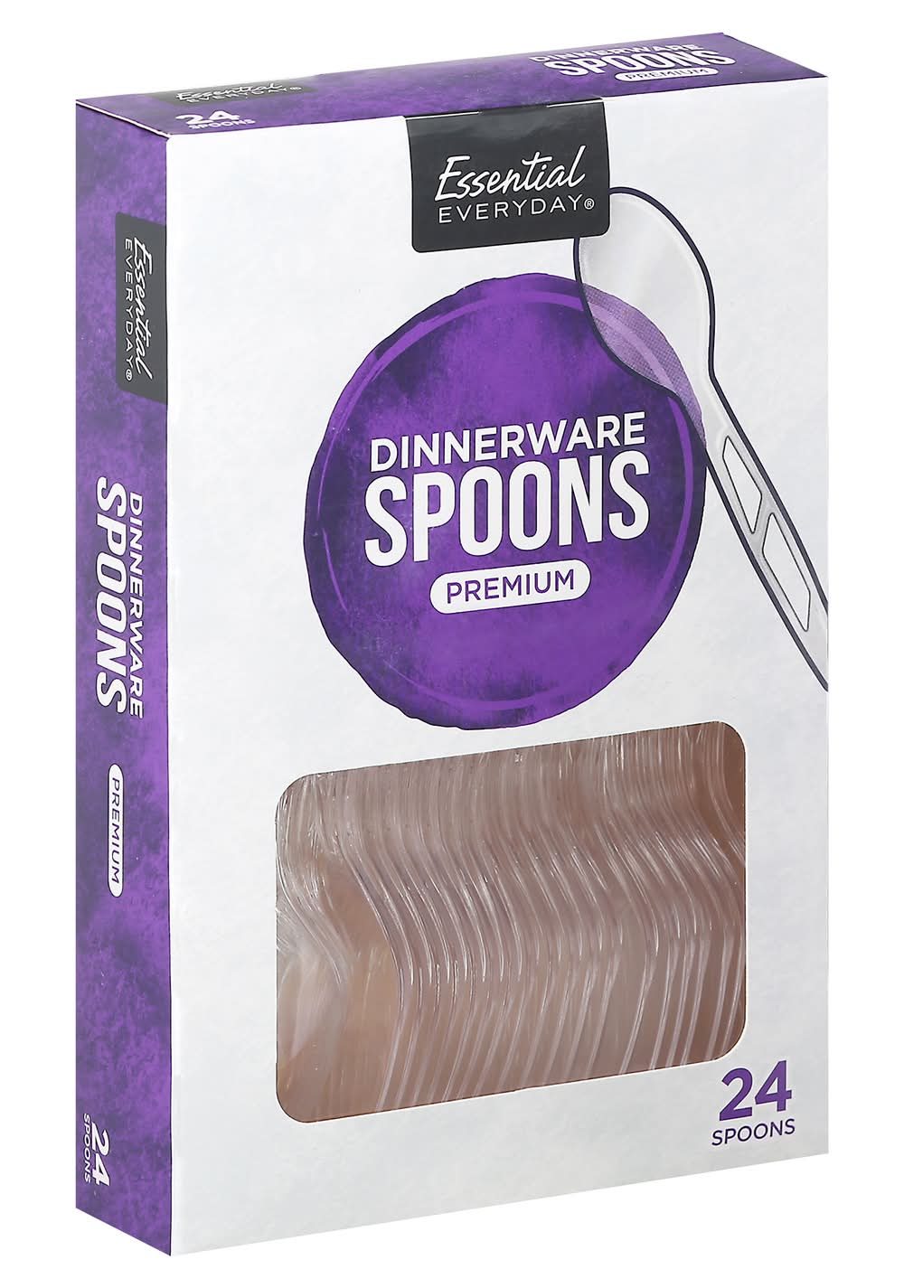 Essential Everyday Premium Dinnerware Spoons (5 oz, 24 ct)