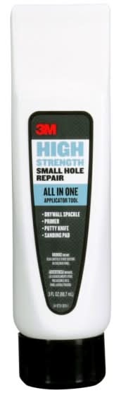 3M™ High Strength Small Hole Repair, 1 Pack, All in One Applicator Tool, Quick and Easy Repair for Nicks and Nail Holes