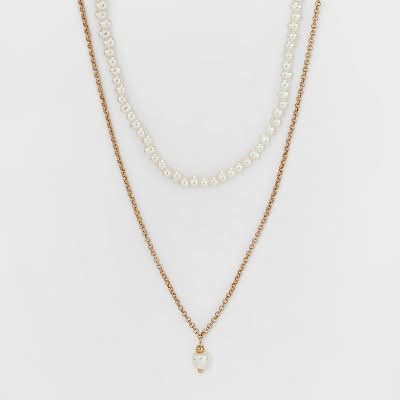 A New Day Pearl Pendant Necklace Set