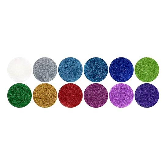 Creatology Rainbow Extra Fine Glitter pack, Assorted (12 ct)