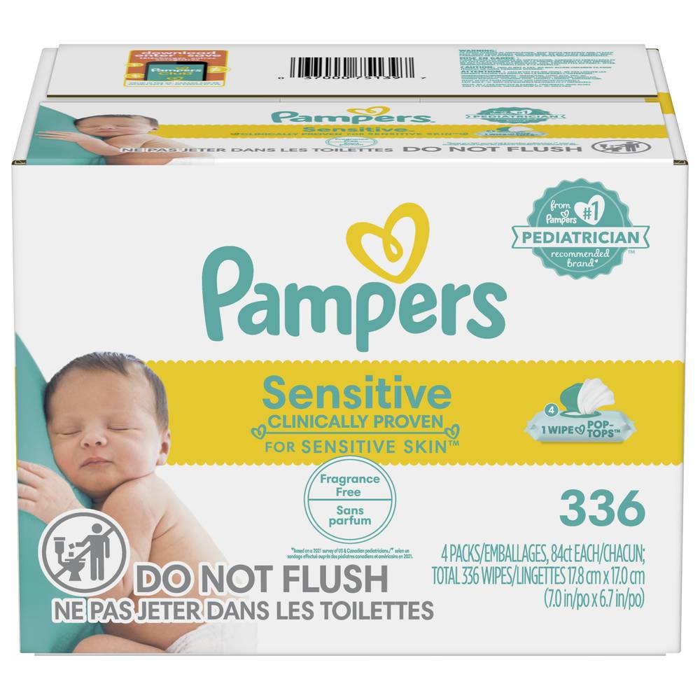 Pampers Fragrance Free Sensitive Wipes