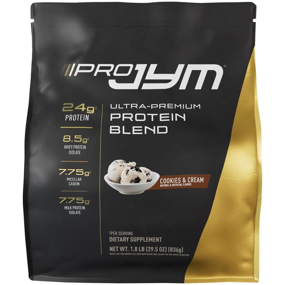 Pro Jym Ultra Premium Protein Blend Dietary Supplement (29.5 oz) (cookies-cream)