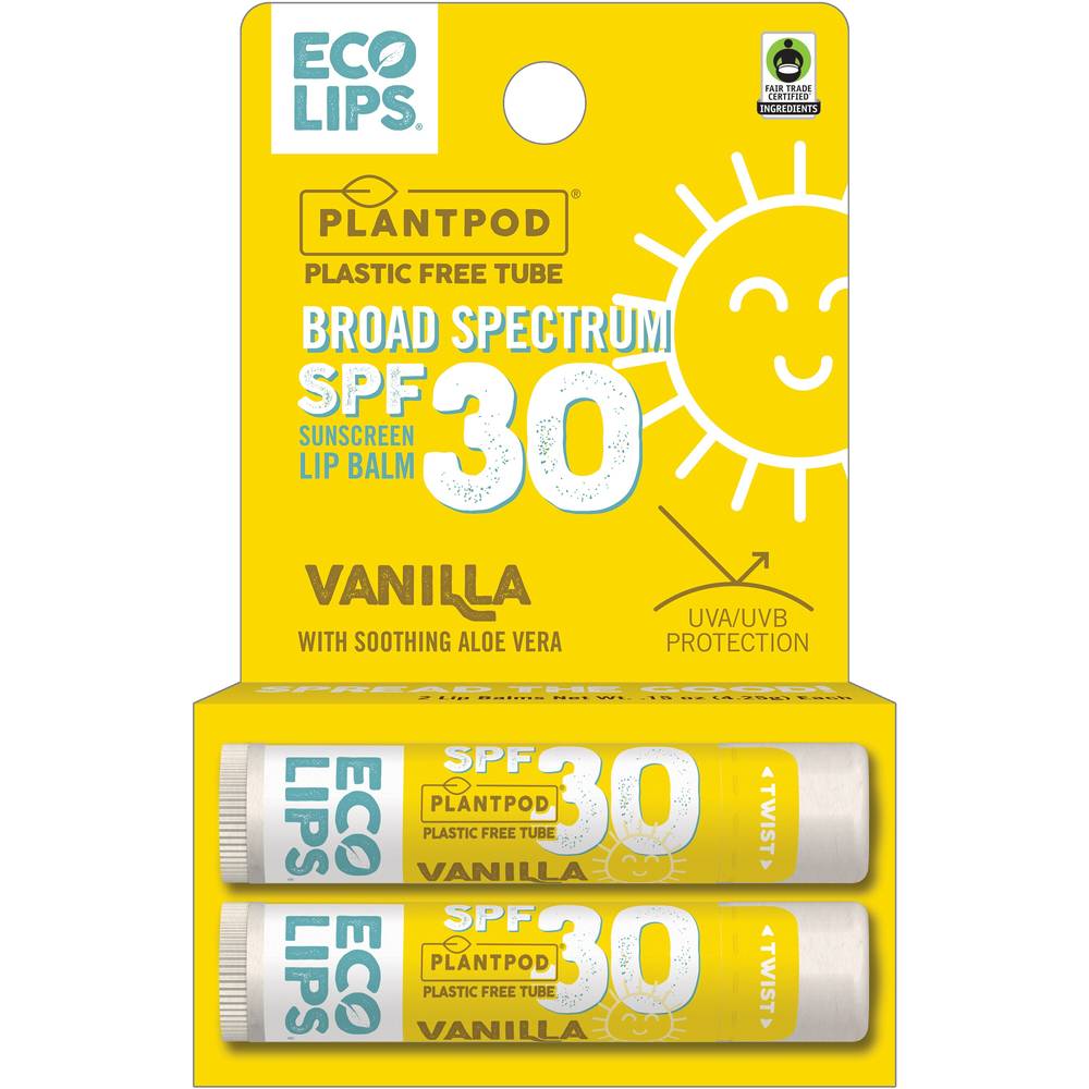 Eco Lips Spf 30 Broad Spectrum Sunscreen Lip Balm